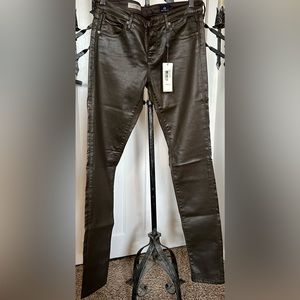 Coated, leather look, AG jeans